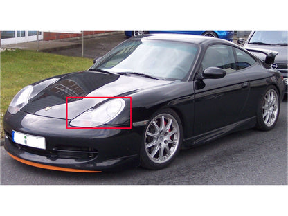 CrazyTheGod CARRERA 911 996 1997-2001 Coupe/Convertible 2D Projector R8Look ไฟหน้าสีทองสำหรับ PORSCHE RHD