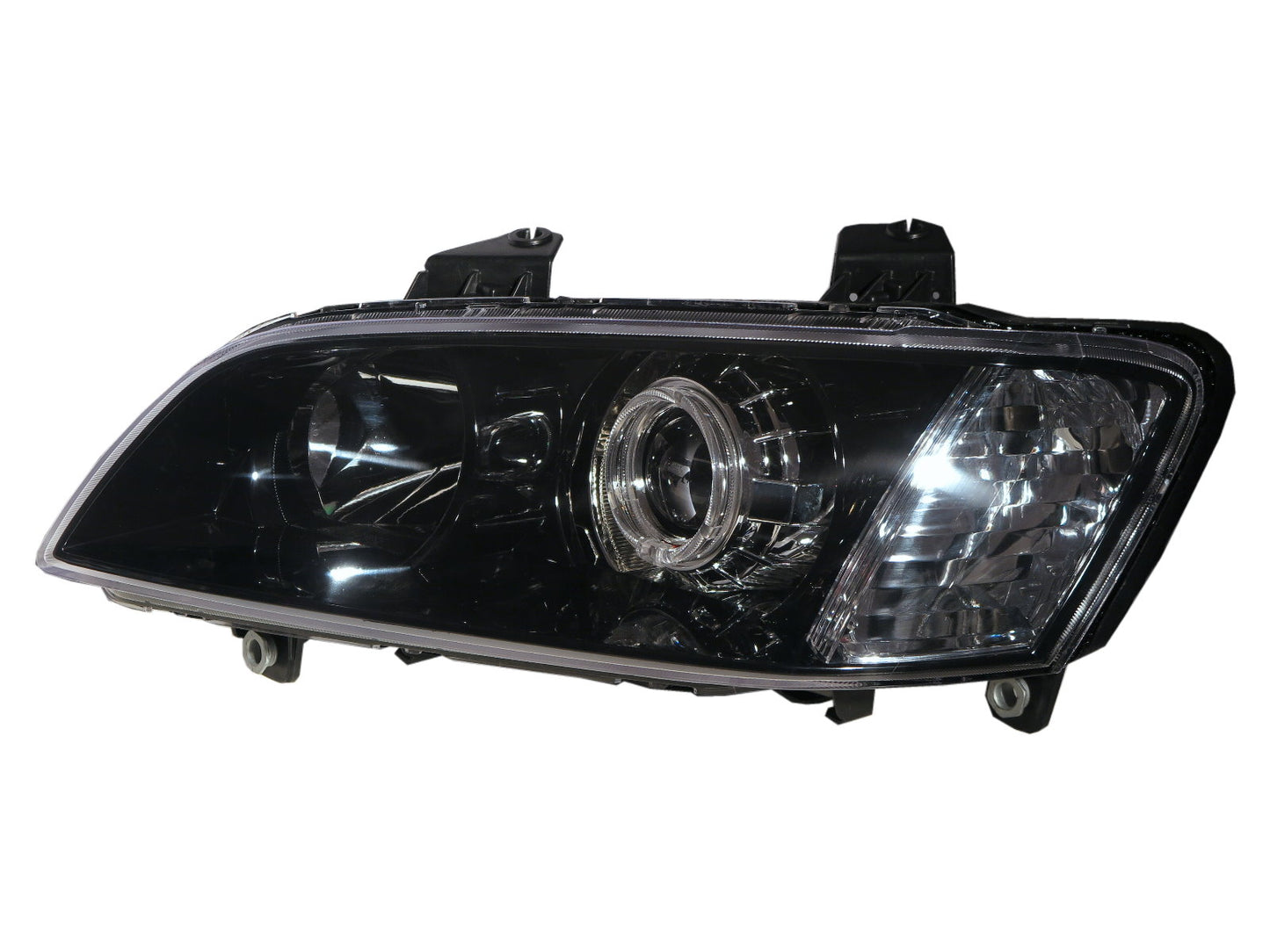 CrazyTheGod G8 2008-2009 Pre-Facelift Sedan 4D Guide LED Angel-Eye Projector HID Headlight Headlamp Black for PONTIAC LHD