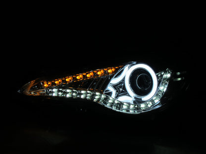 CrazyTheGod FR-S 2012-present Coupe 2D CCFL Projector R8Look Headlight Headlamp Chrome for SCION RHD