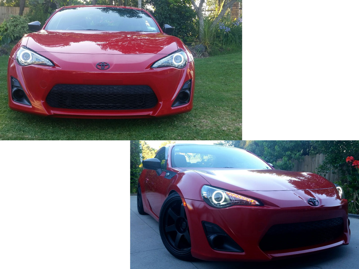 CrazyTheGod FR-S 2012-present Coupe 2D CCFL Projector R8Look Headlight Headlamp Chrome for SCION RHD