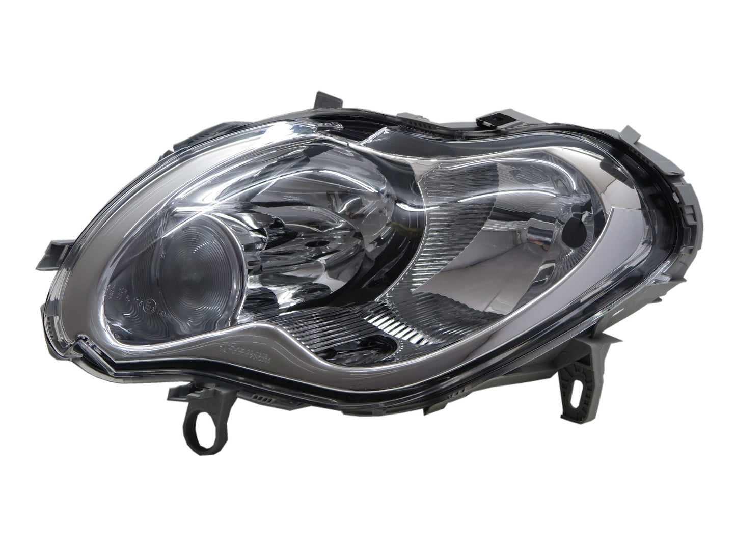 CrazyTheGod fortwo First generation 2004-2006 Facelift Hatchback 3D Clear Headlight Headlamp W/ Motor Chrome for Smart LHD