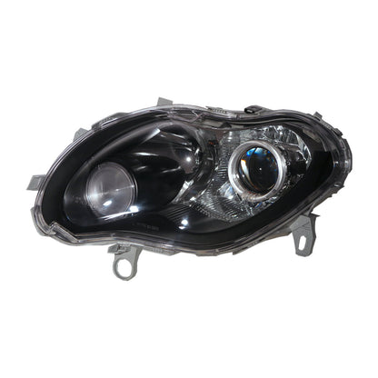 CrazyTheGod fortwo First generation 2004-2006 Facelift Hatchback 3D Guide LED Angel-Eye Projector Headlight Headlamp W/ Motor Black for Smart LHD