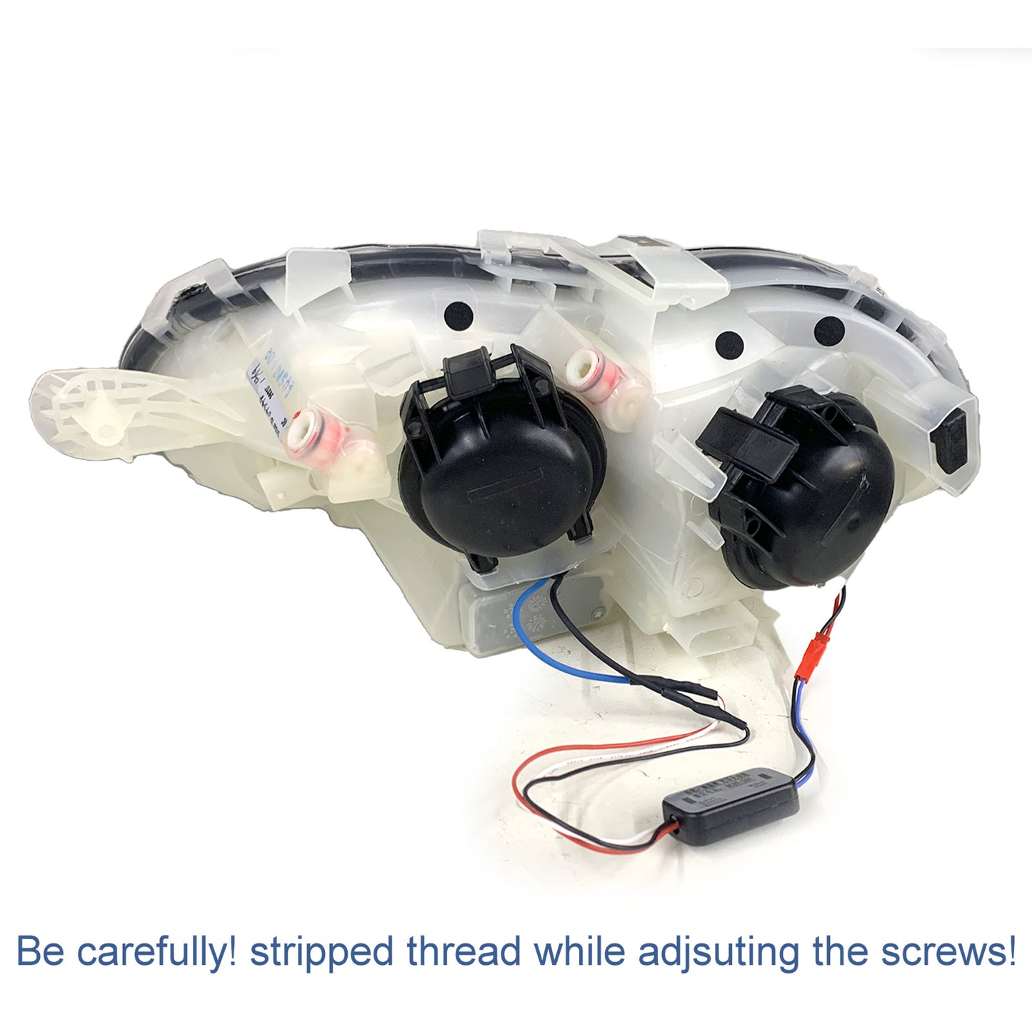 CrazyTheGod fortwo First generation 2004-2006 Facelift Hatchback 3D Guide LED Angel-Eye Projector Headlight Headlamp W/ Motor Black for Smart LHD