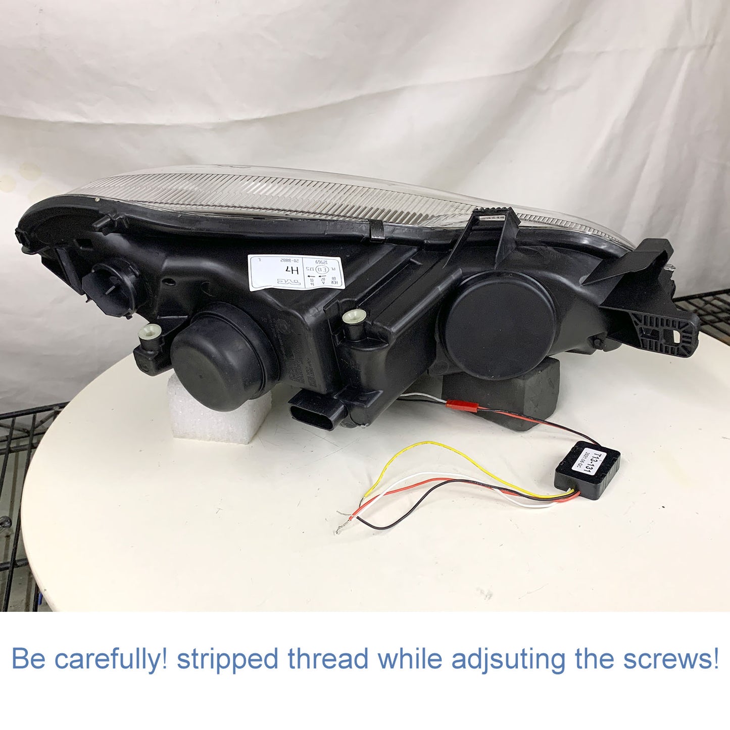 CrazyTheGod fortwo Second generation 2007-2014 Hatchback 3D Guide LED Angel-Eye Headlight Headlamp Chrome for Smart RHD