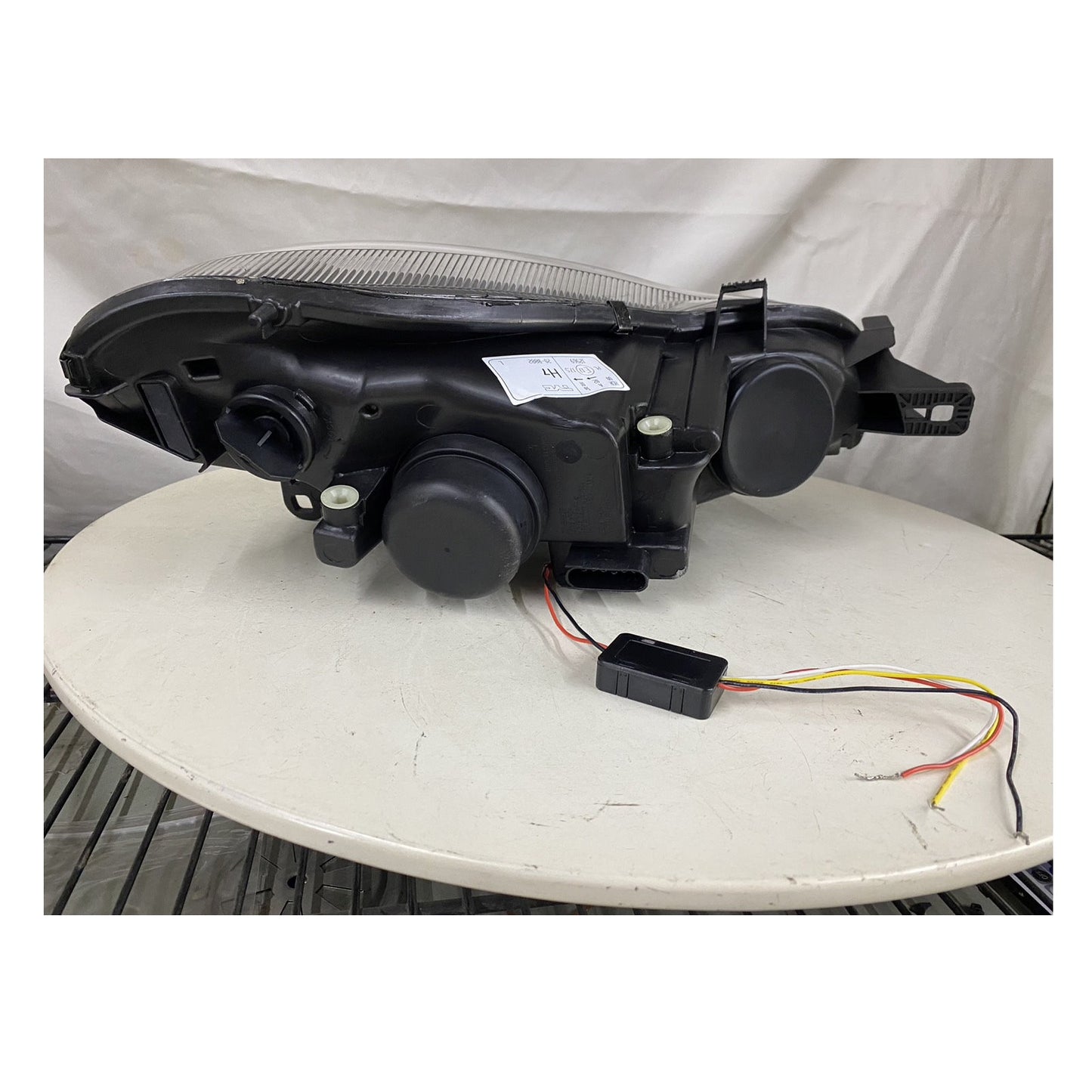 CrazyTheGod fortwo Second generation 2007-2014 Hatchback 3D Guide LED Angel-Eye Headlight Headlamp Black for Smart LHD