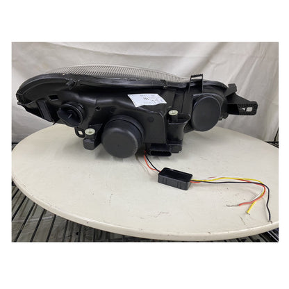 CrazyTheGod fortwo Second generation 2007-2014 Hatchback 3D Guide LED Angel-Eye Headlight Headlamp Black for Smart LHD