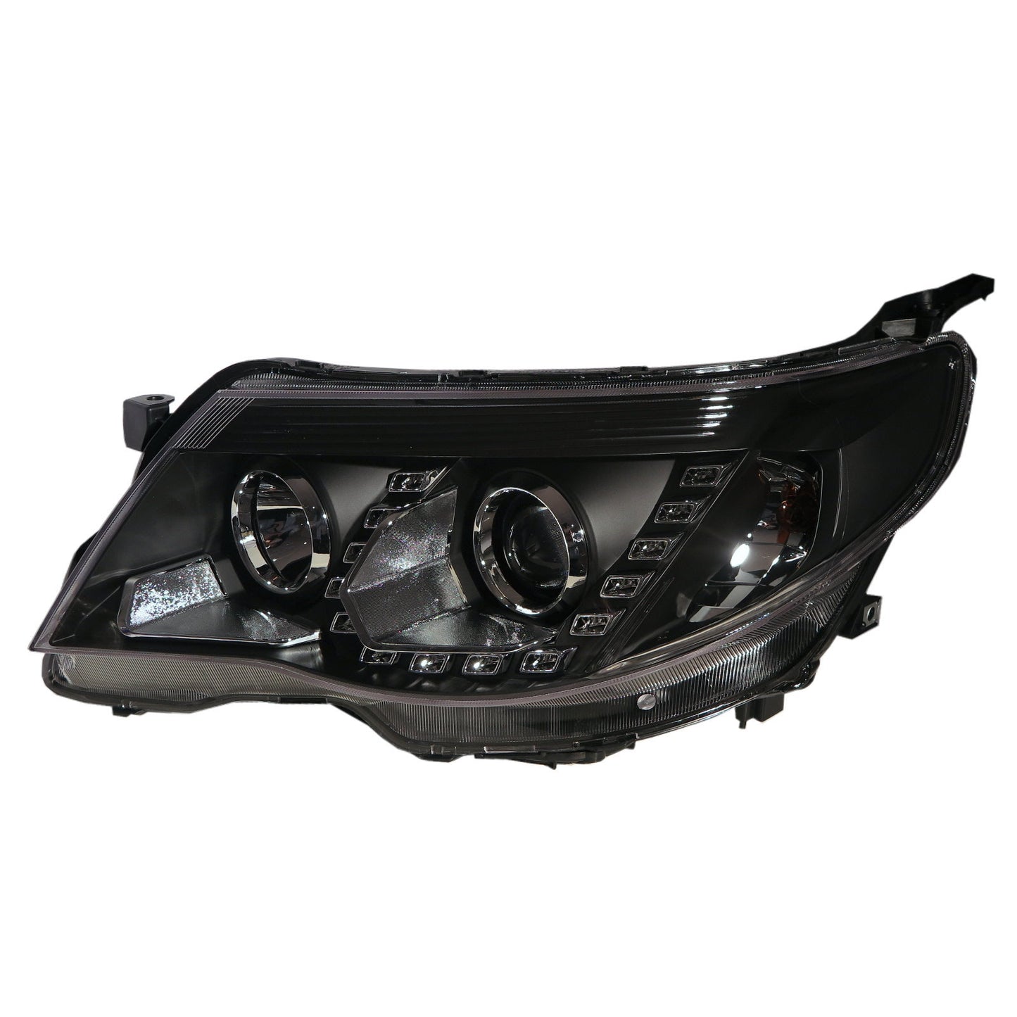 CrazyTheGod Forester SH thế hệ thứ ba 2008-2013 Wagon 5D Projector HID Đèn pha Đèn pha màu đen cho SUBARU RHD