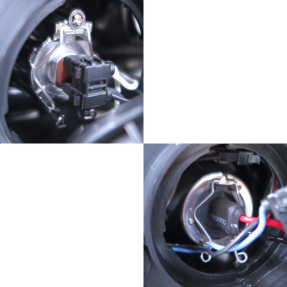 CrazyTheGod Forester SJ Fourth generation 2014-2016 SUV 5D LED Bar Projector HID Headlight Headlamp W/ Motor Black for SUBARU LHD