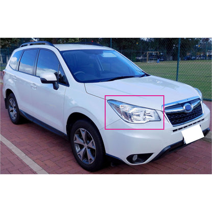 CrazyTheGod Forester SJ thế hệ thứ tư 2014-2016 SUV 5D Đèn pha HID thanh LED Máy chiếu Đèn pha có động cơ Màu đen cho SUBARU LHD