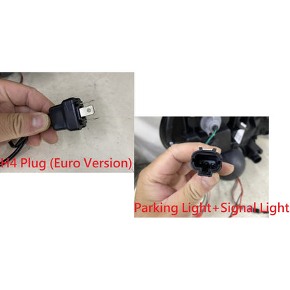 CrazyTheGod IMPREZA WRX GD GG Second generation 2001-2003 Wagon/Sedan 4D/5D Guide LED Angel-Eye Projector Headlight Headlamp Black EU for SUBARU RHD