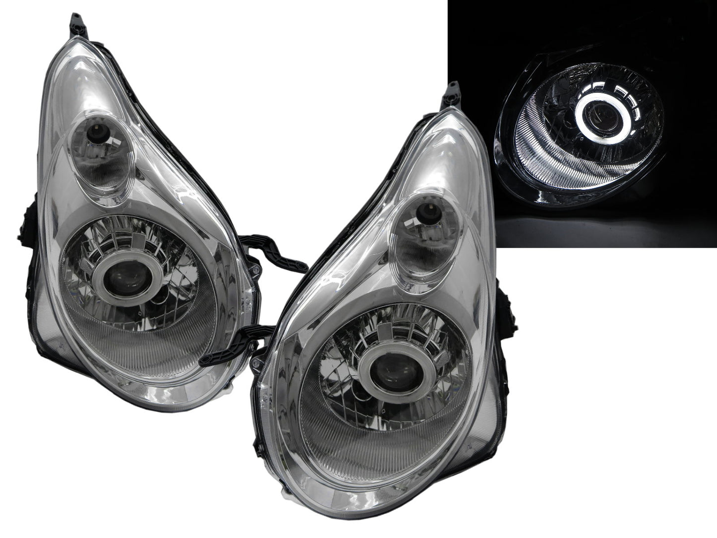 CrazyTheGod ALTO A-STAR Seventh generation 2010-2014 Hatchback 5D CCFL Projector Headlight Headlamp Chrome for SUZUKI RHD