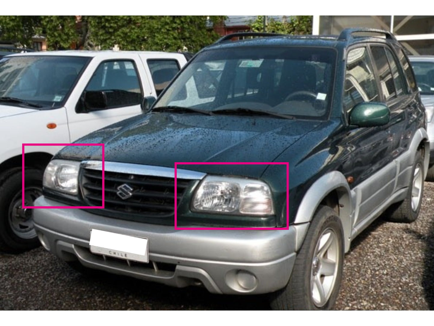 CrazyTheGod Grand Nomade 1998-2005 SUV 3D/5D Ubar Projector Headlight Headlamp Chrome for SUZUKI RHD