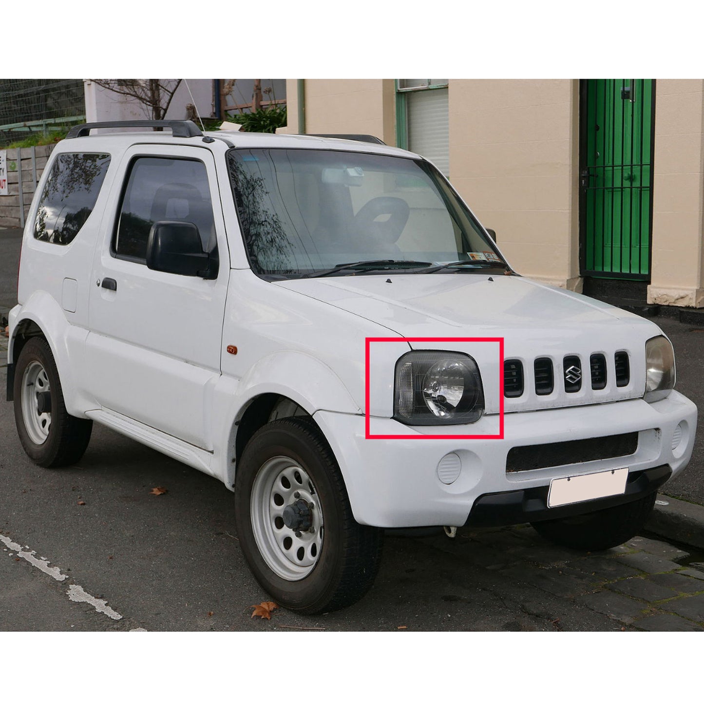 CrazyTheGod Jimny Wide Sierra JB23/JB33/JB43/JB53 Third generation 1998-2018 SUV 2D Guide LED Angle-Eye Projector Headlight Headlamp Black for SUZUKI RHD