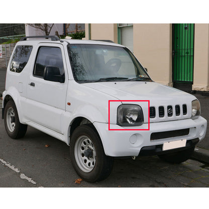 CrazyTheGod Jimny Wide Sierra JB23/JB33/JB43/JB53 Third generation 1998-2018 SUV 2D Guide LED Angle-Eye Projector Headlight Headlamp Black for SUZUKI RHD