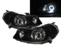 CrazyTheGod SX4 รุ่นแรก ปี 2007-2013 Sedan/Hatchback 4D/5D Guide LED Angel-Eye Projector Headlights Black US สำหรับ SUZUKI RHD