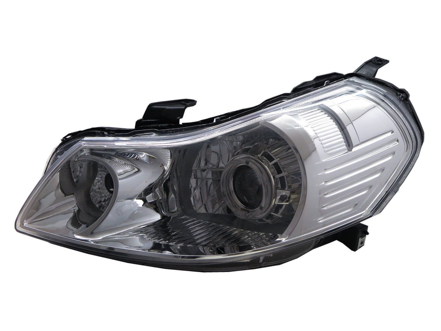 CrazyTheGod SX4 รุ่นแรกสำหรับรถเก๋ง/แฮทช์แบ็ก 4D/5D Guide 2007-2013 ไฟหน้าแบบ LED Angel-Eye Projector โครเมียม US สำหรับ SUZUKI RHD