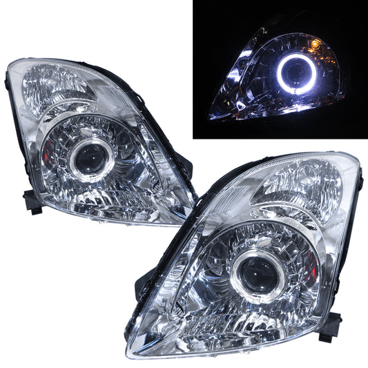 CrazyTheGod Swift ZA11S/ZC71S/ZC11S/ZD11S/ZC21S/ZD21S/ZC31S Second generation 2004-2010 Hatchback 3D/5D Guide LED Angle-Eye Projector Headlight Headlamp Chrome for SUZUKI RHD