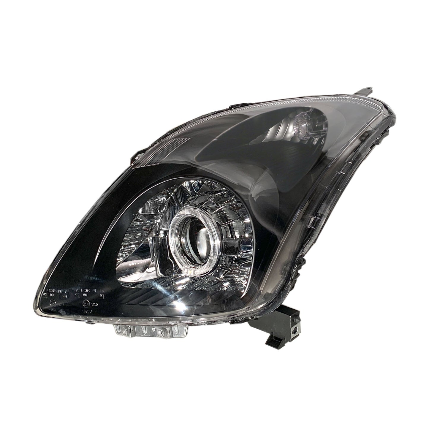 CrazyTheGod Swift ZA11S/ZC71S/ZC11S/ZD11S/ZC21S/ZD21S/ZC31S Second generation 2004-2010 Hatchback 3D/5D Guide LED Angel-Eye Projector Headlight Headlamp Black for SUZUKI LHD