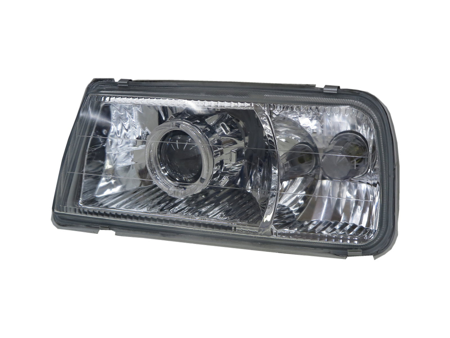 CrazyTheGod VITARA ET/TA ไฟหน้า LED Halo โครเมียม V1 สำหรับ SUZUKI RHD รุ่นปี 1988-1998 Convertible/SUV 2D/3D/5D Guide