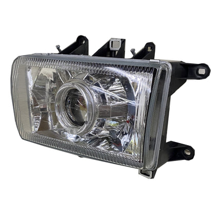 CrazyTheGod 4Runner N120 N130 Second generation 1992-1995 Wagon 3D/5D Guide LED Angel-Eye Projector Headlight Headlamp Chrome V2 for TOYOTA RHD