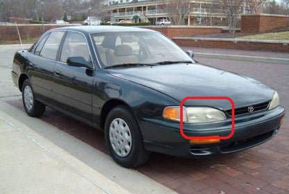 CrazyTheGod CAMRY XV20 Second generation 1993-1997 Pre-Facelift Wagon/Sedan 4D/5D OE Headlight Headlamp Chrome for TOYOTA LHD