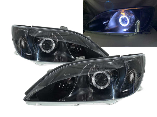 CrazyTheGod CAMRY XV30 Fifth generation 2002-2003 Sedan 4D Guide LED Angel-Eye Projector Headlight Headlamp Black ASIA for TOYOTA RHD