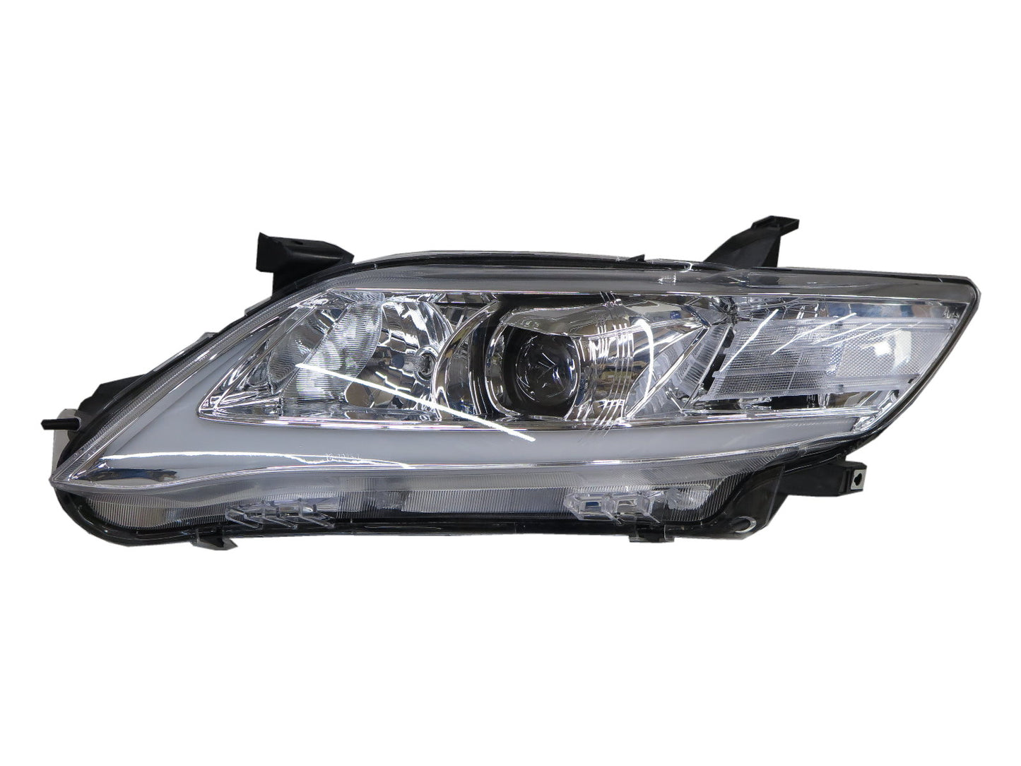 CrazyTheGod CAMRY XV40 Eighth generation 2010-2011 Facelift Sedan 4D Projector R8Look Headlight Headlamp Chrome for TOYOTA LHD