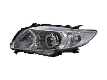 CrazyTheGod Corolla E140/E150 Tenth generation 2007-2010 PRE-FACELIFT Sedan 4D Guide LED Angel-Eye Projector Headlight Headlamp W/ Motor Chrome for TOYOTA LHD