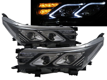 CrazyTheGod Corolla E170 Eleventh generation 2014-2016 Sedan 4D Mercedes Style Halogen Headlight Headlamp Black ASIA/EUROPE/Australia for TOYOTA LHD