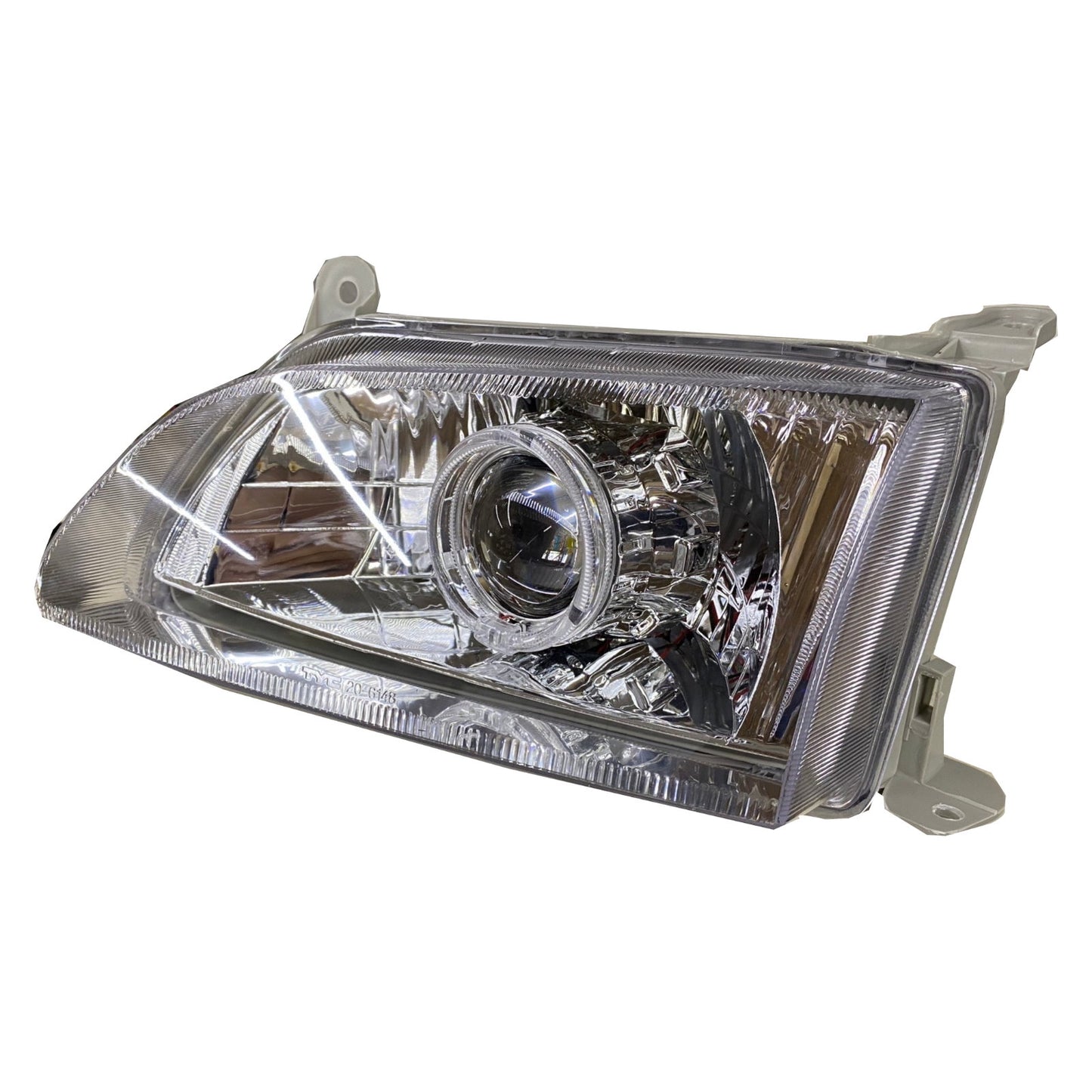 CrazyTheGod Corona PREMIO Tenth generation 2000-2001 Sedan 4D Guide LED Angel-Eye Projector Headlight Headlamp Chrome for TOYOTA RHD