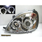 CrazyTheGod Echo XP10 First generation 1999-2003 Pre-Facelift Hatchback 3D/5D Angel-Eye Projector Headlight Headlamp Chrome for TOYOTA LHD