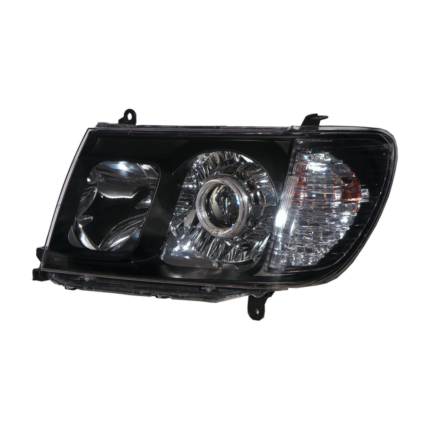 CrazyTheGod LAND CRUISER FJ100 2005-2006 Wagon 5D Guide LED Angel-Eye Projector Headlight Headlamp Black for TOYOTA LHD