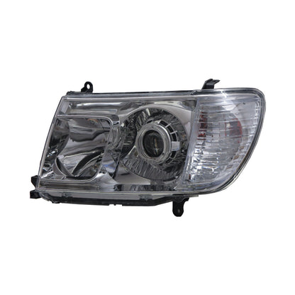 CrazyTheGod LAND CRUISER FJ100 2005-2006 Wagon 5D LED Headlight Headlamp Chrome for TOYOTA RHD