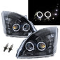 CrazyTheGod LAND CRUISER PRADO FJ120 ไฟหน้าโปรเจคเตอร์ LED Angel-Eye แบบ 3D/5D Guide รุ่นที่ 3 สำหรับรถ SUV รุ่นปี 2002-2009 สีดำ สำหรับรถ TOYOTA RHD