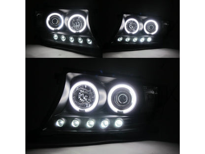 CrazyTheGod LAND CRUISER 200 2007-2015 SUV 4D CCFL Projector LED Headlight Headlamp Black for TOYOTA RHD