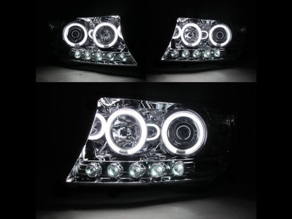 CrazyTheGod LAND CRUISER 200 2007-2015 SUV 4D CCFL Projector LED Headlight Headlamp Chrome for TOYOTA RHD