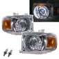 CrazyTheGod LAND CRUISER FJ70 VDJ70/76/78/79 2007-Present SUV 5D Panamera Style Halo Halogen Headlight Headlamp Chrome for TOYOTA LHD