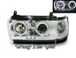 CrazyTheGod LAND CRUISER FJ80/HZJ80/HDJ80/FZJ80 1990-1997 SUV 5D CCFL Projector Headlight Headlamp Chrome for TOYOTA RHD