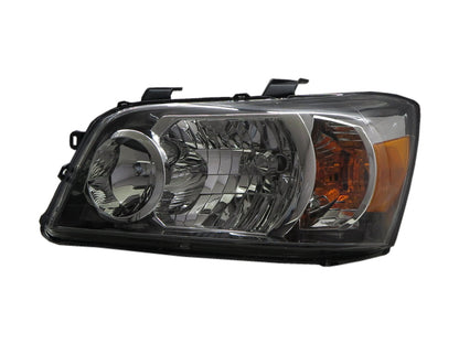 CrazyTheGod Highlander/Kluger XU20 First generation 2004-2008 SUV 5D Clear Headlight Headlamp Black for TOYOTA LHD