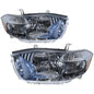 CrazyTheGod Highlander/Kluger XU40 Second generation 2008-2010 Pre-Facelift SUV 5D Clear Headlight Headlamp W/O Motor Chrome for TOYOTA LHD