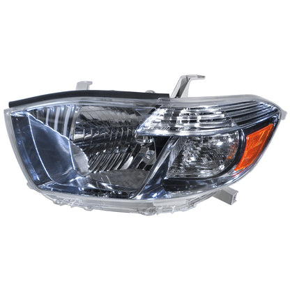 CrazyTheGod Highlander/Kluger XU40 Second generation 2008-2010 Pre-Facelift SUV 5D Clear Headlight Headlamp W/O Motor Chrome for TOYOTA LHD