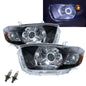 CrazyTheGod Highlander/Kluger XU40 Second generation 2008-2010 Pre-Facelift SUV 5D Guide LED Angel-Eye Projector Halogen Headlight Headlamp Black for TOYOTA LHD