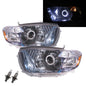 CrazyTheGod Highlander/Kluger XU40 Second generation 2008-2010 Pre-Facelift SUV 5D Guide LED Angel-Eye Projector Halogen Headlight Headlamp Chrome for TOYOTA LHD