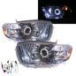 CrazyTheGod Highlander/Kluger XU40 Thế hệ thứ hai 2008-2010 Xe SUV tiền nâng cấp 5D Đèn pha HID Angel-Eye Projector LED Đèn pha mạ crôm cho TOYOTA RHD