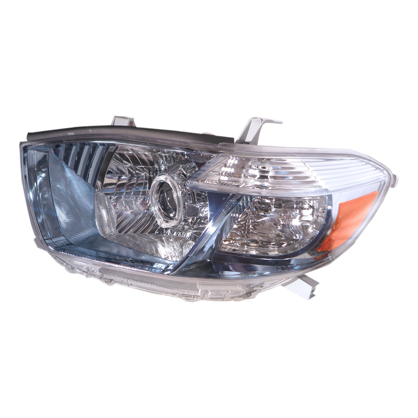 CrazyTheGod Highlander/Kluger XU40 Thế hệ thứ hai 2008-2010 Xe SUV tiền nâng cấp 5D Đèn pha HID Angel-Eye Projector LED Đèn pha mạ crôm cho TOYOTA RHD