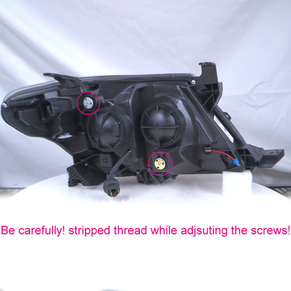CrazyTheGod Hilux Vigo AN10/AN20/AN30 Seventh generation 2005-2011 Pre-Facelift Pickup 2D/4D SuperHalo Projector Headlight Headlamp Black for TOYOTA RHD