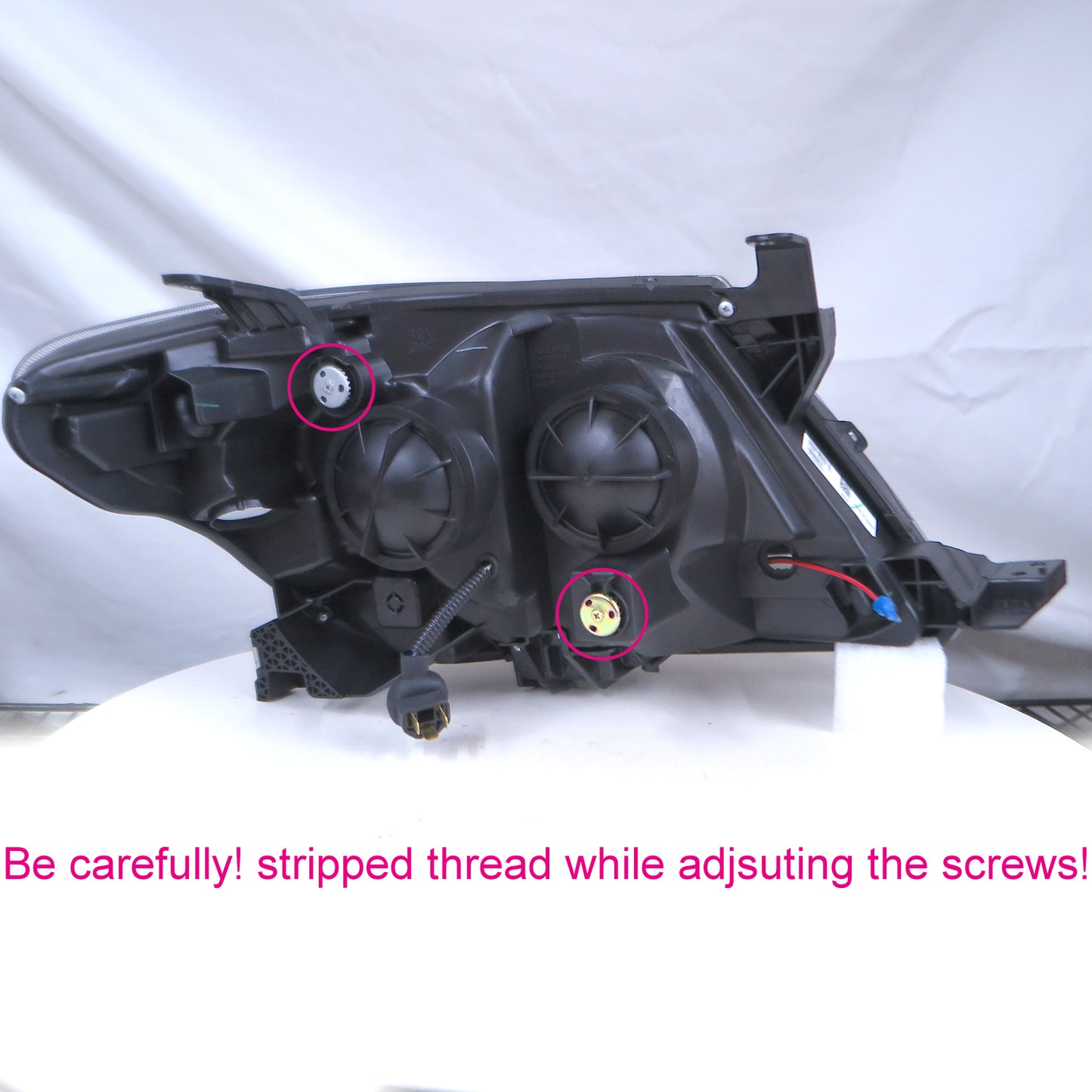 CrazyTheGod Hilux Vigo AN10/AN20/AN30 Seventh generation 2005-2011 Pre-Facelift Pickup 2D/4D SuperHalo Projector Headlight Headlamp Black for TOYOTA LHD