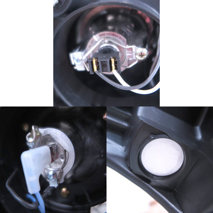 CrazyTheGod Hilux Vigo AN10/AN20/AN30 Seventh generation 2005-2011 Pre-Facelift Pickup 2D/4D SuperHalo Projector Headlight Headlamp Black for TOYOTA RHD