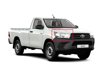 CrazyTheGod Hilux Revo AN120/AN130 Eighth generation 2015-present Pickup 2D/4D CCFL Projector Headlight Headlamp Black for TOYOTA LHD