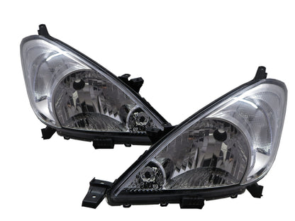 CrazyTheGod INNOVA AN40 First generation 2004-2010 Wagon 5D Clear Headlight Headlamp Chrome for TOYOTA LHD